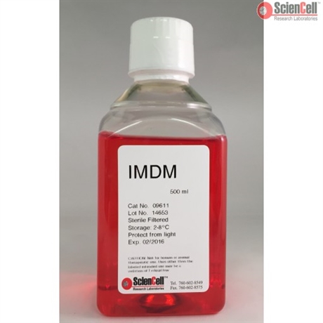 IMDM with L-Glutamine and 25 mM HEPES; without alpha-Thioglycerol, 2-mercaptoethanol