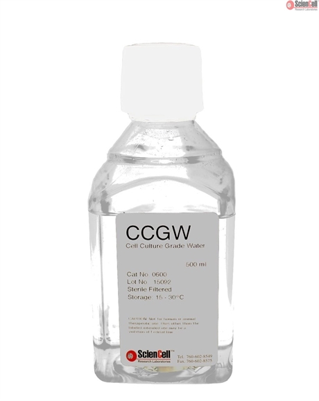 Sterile Cell Culture Grade Water, 6 x 500 ml