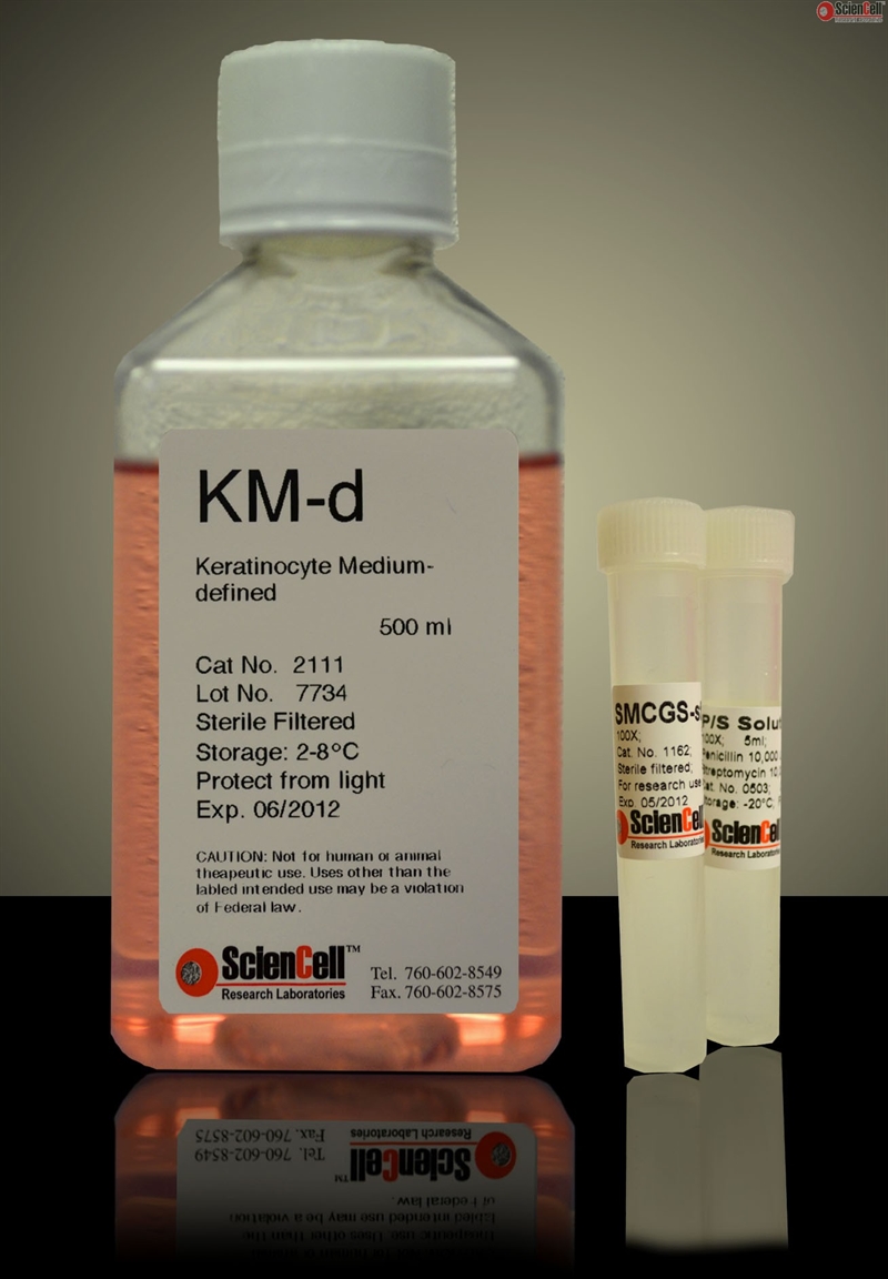 Human Keratinocyte Medium-defined-basal-phenol red free, 2 x 500 ml