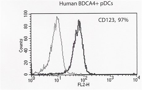 Human Plasmacytoid Dendritic Cells, Natural Interferon Producing Cells, BDCA-4+, CD123+, Single Donor 
