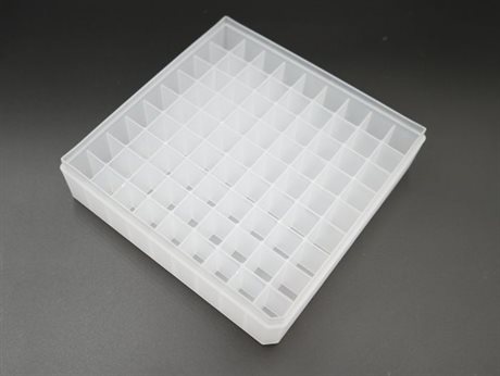 9x9 Microtube Freezer Storage Box, Plastic
